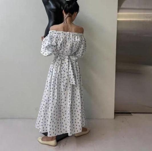 Bleu flower dress