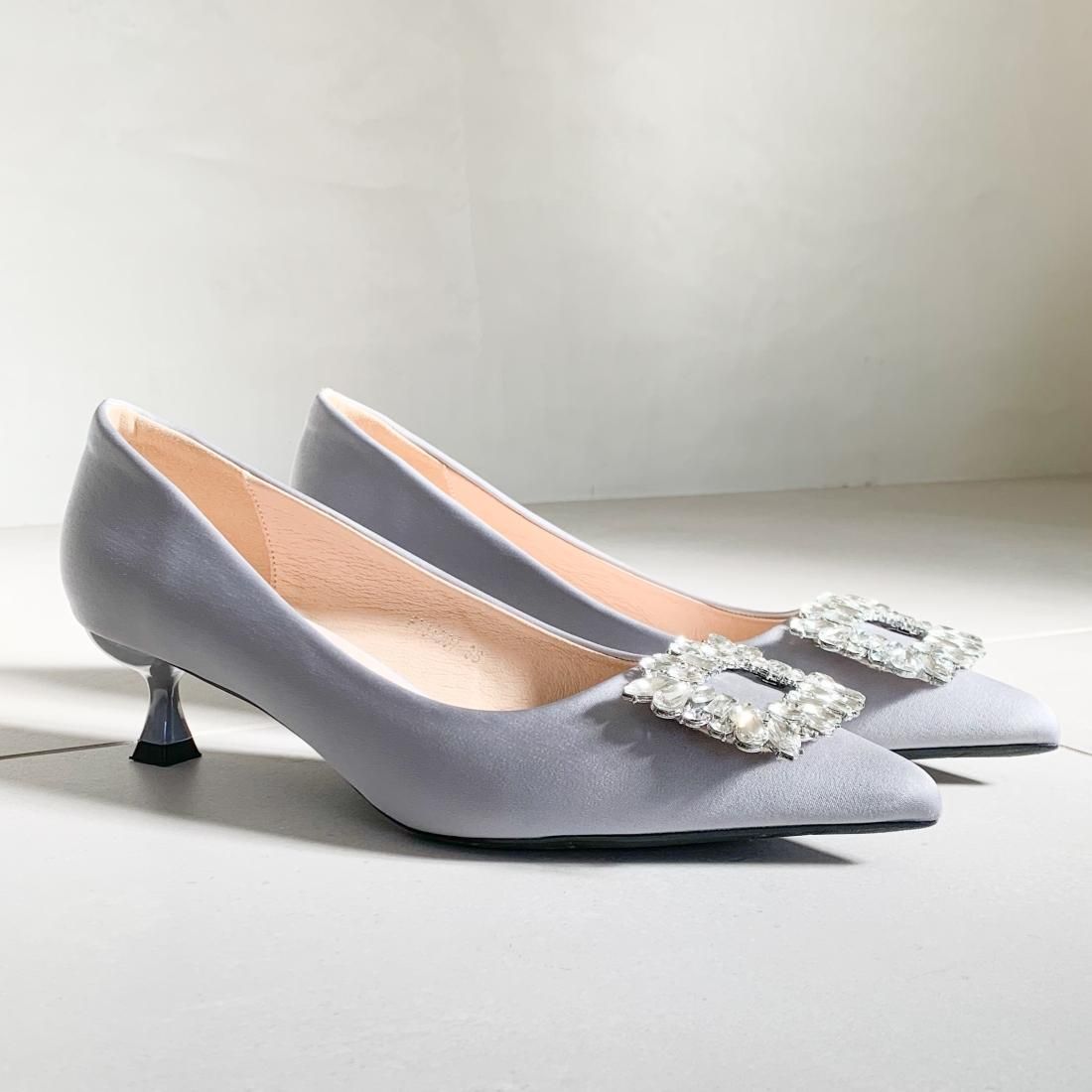 Bijoux satin heels
