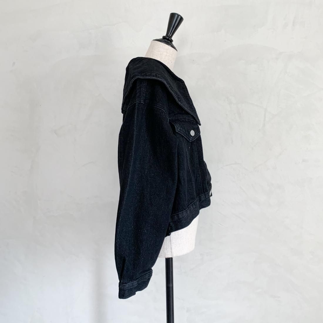Collar denim jacket