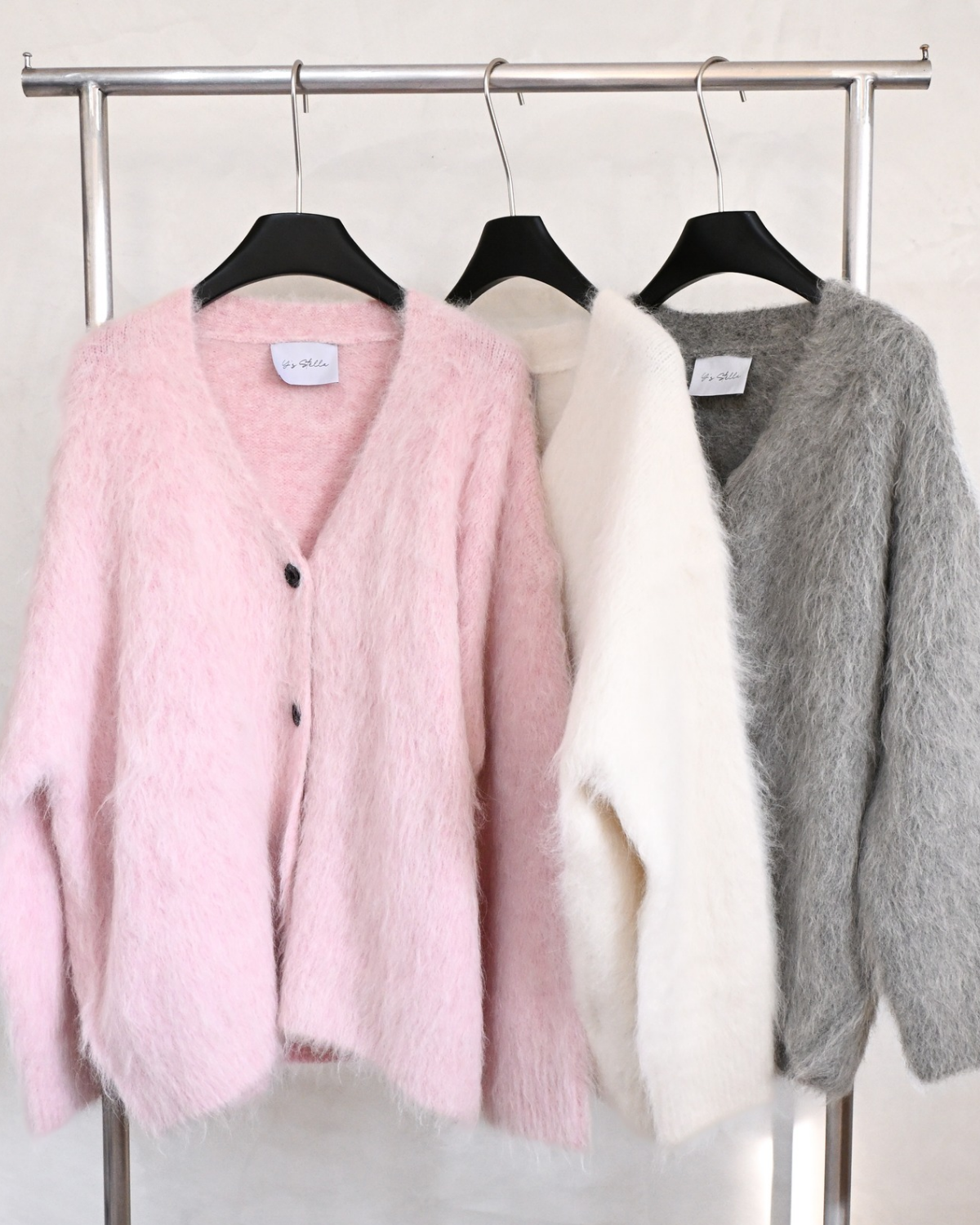 Alpaca shaggy cardigan – Y's Stella Online