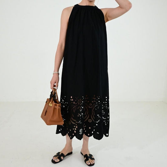 Halter neck lace op