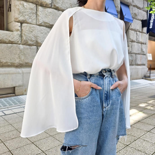2way cape blouse