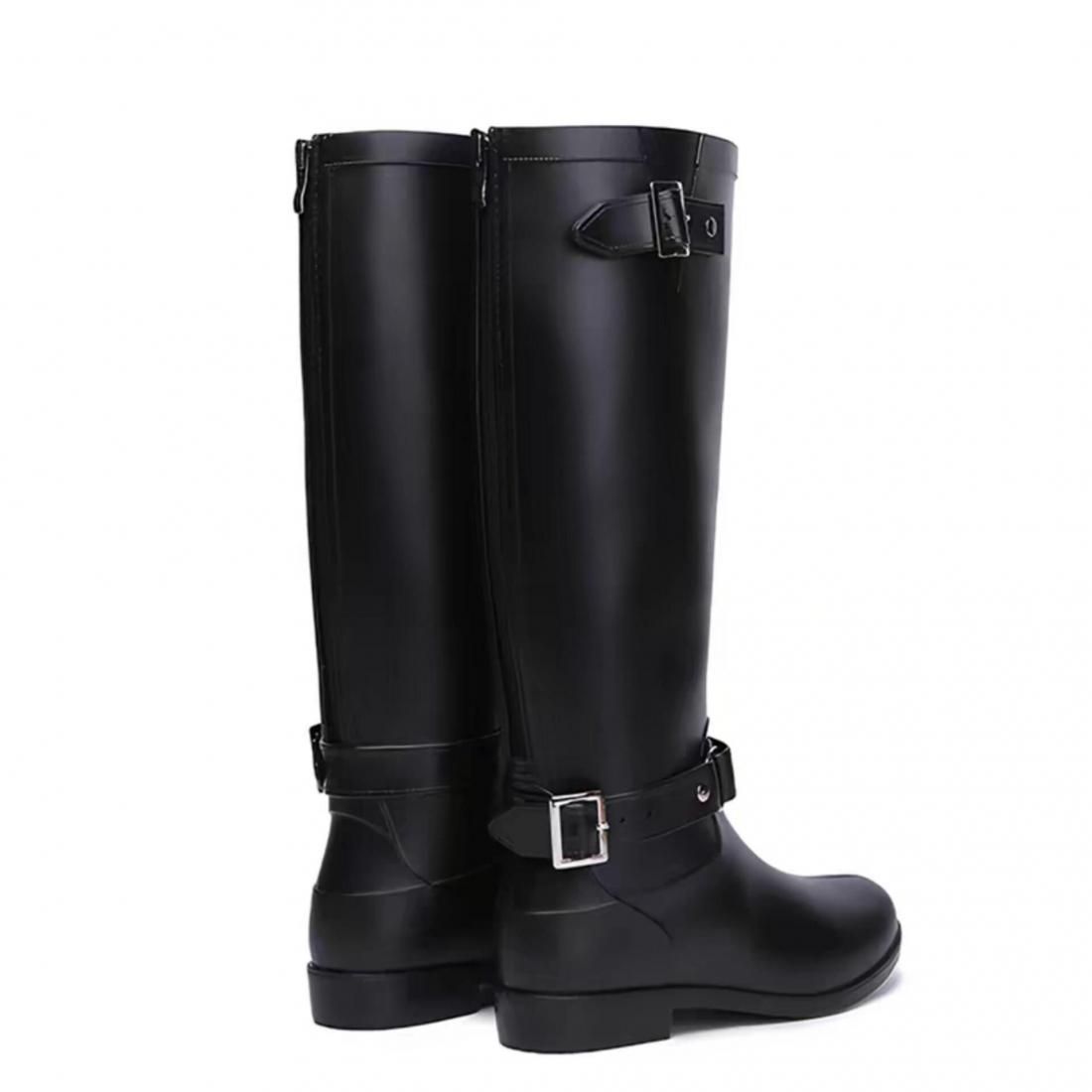 Madison belted rain boots