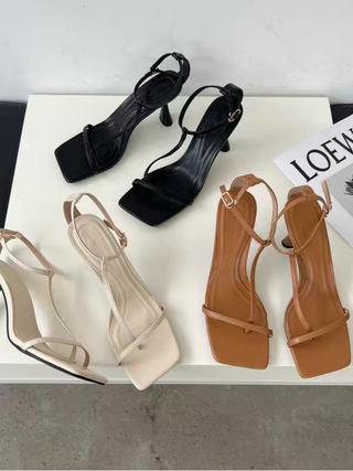Square Toe Thong Sandals