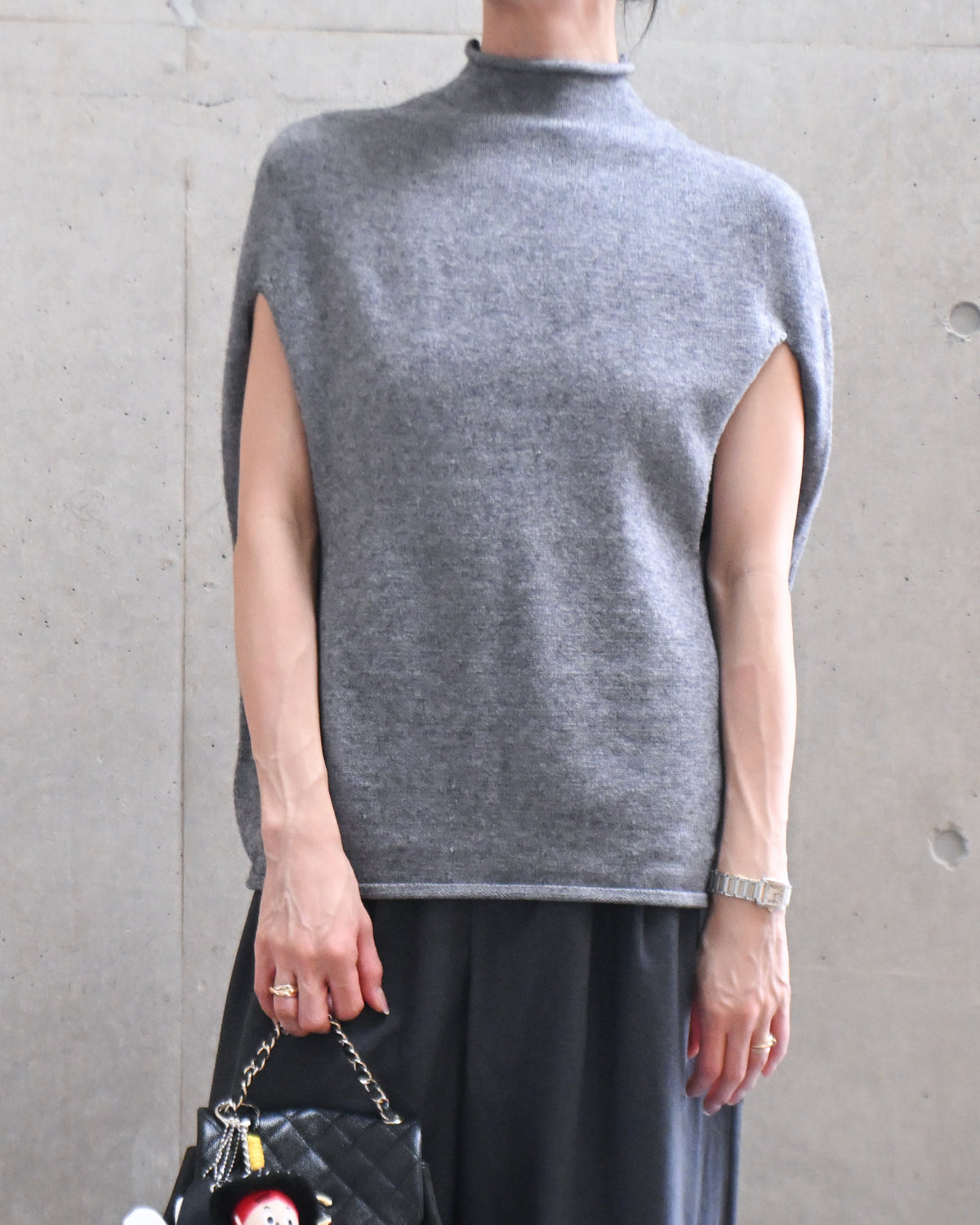 Mock Neck Relaxed Knit