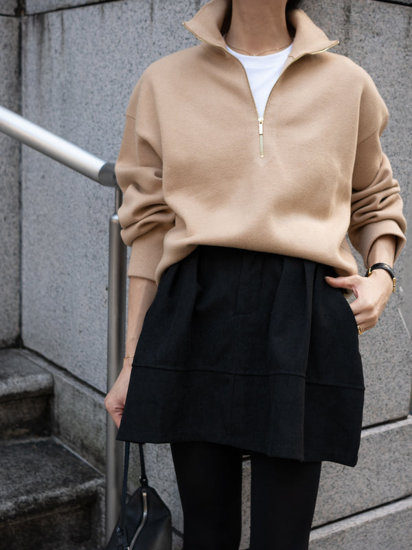 Classic Half Zip Wool Knit