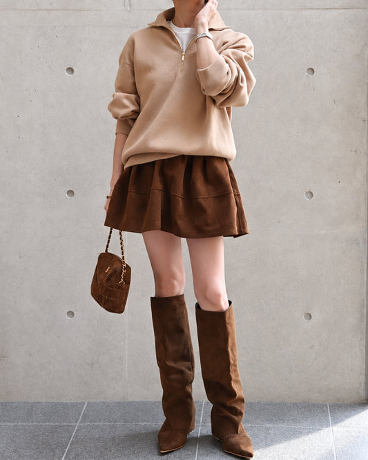 162cm / SUEDE BROWN着用
