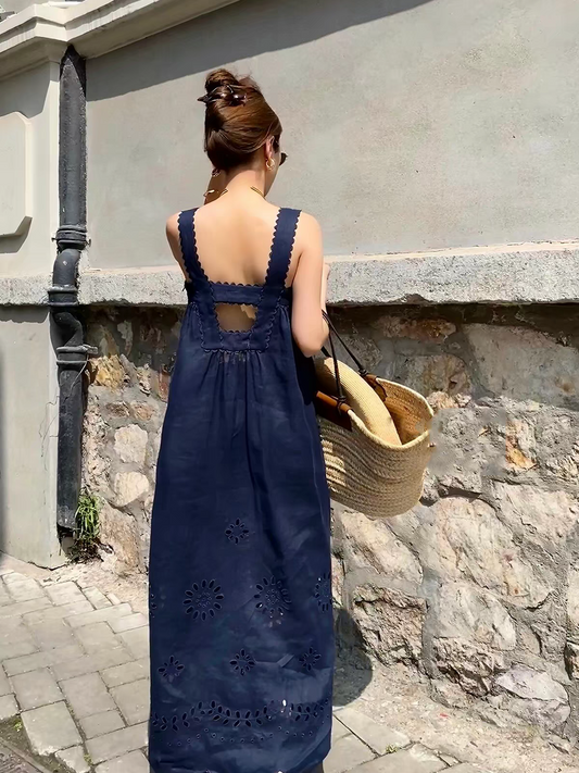 Scallop Lace Maxi Dress