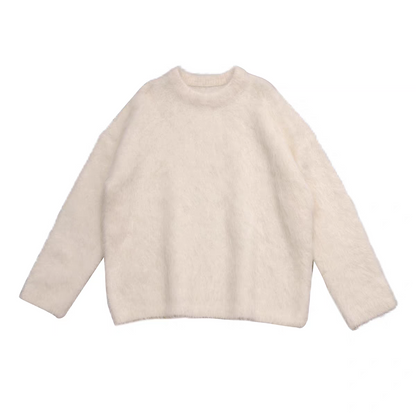 Alpaca shaggy knit