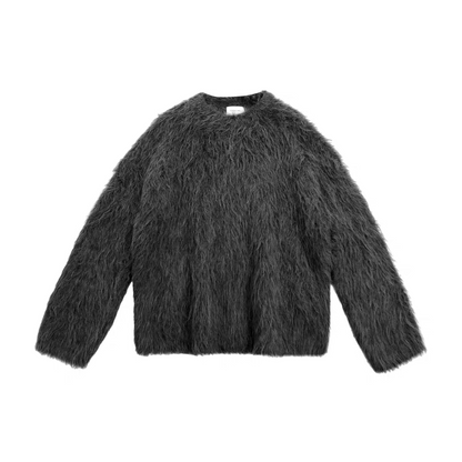 Alpaca shaggy knit