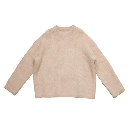 Alpaca shaggy knit