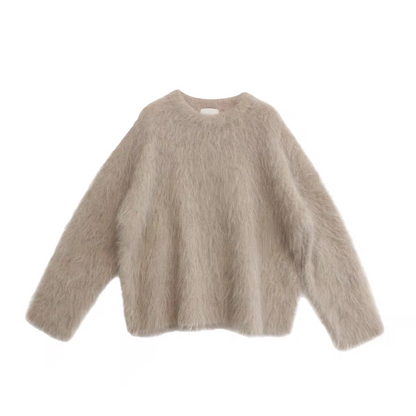 Alpaca shaggy knit
