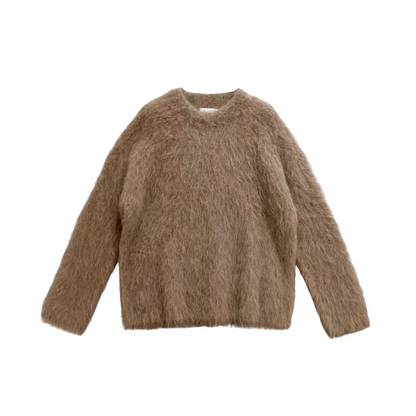Alpaca shaggy knit
