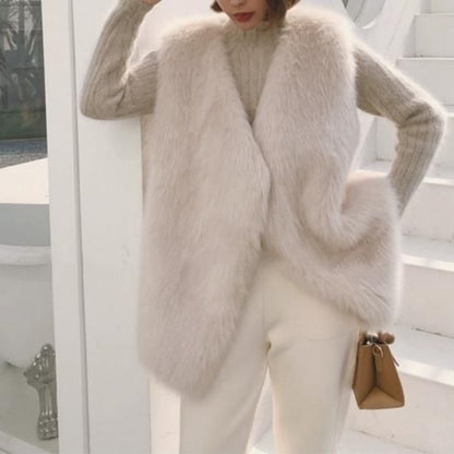 Eco fur vest