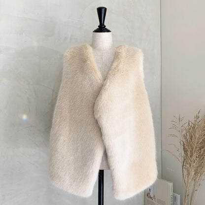Eco fur vest