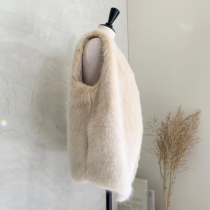 Eco fur vest
