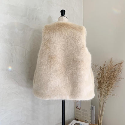 Eco fur vest