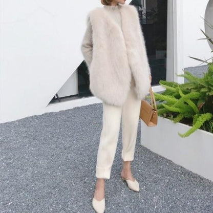 Eco fur vest