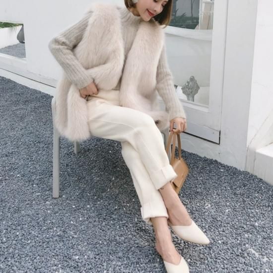 Eco fur vest