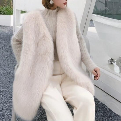 Eco fur vest