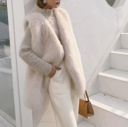 Eco fur vest
