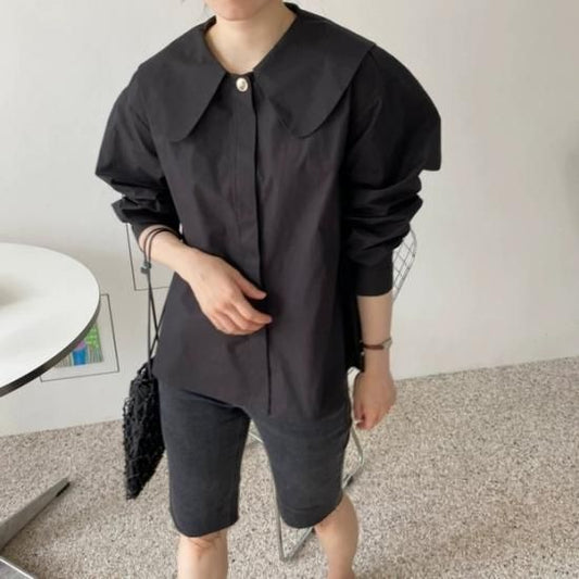 Back pleat blouse