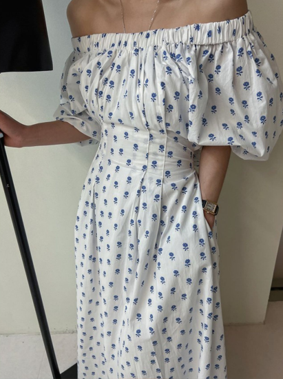 Bleu flower dress