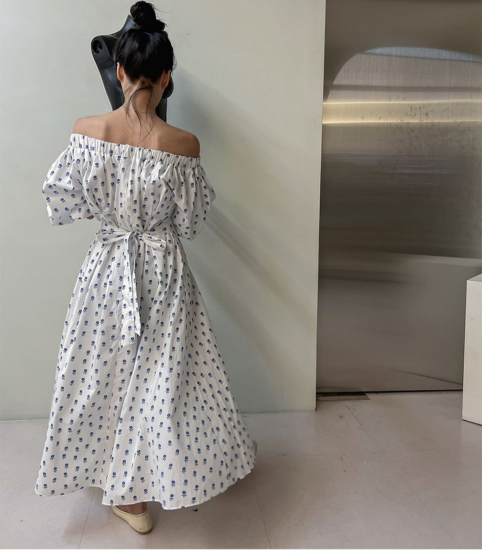 Bleu flower dress