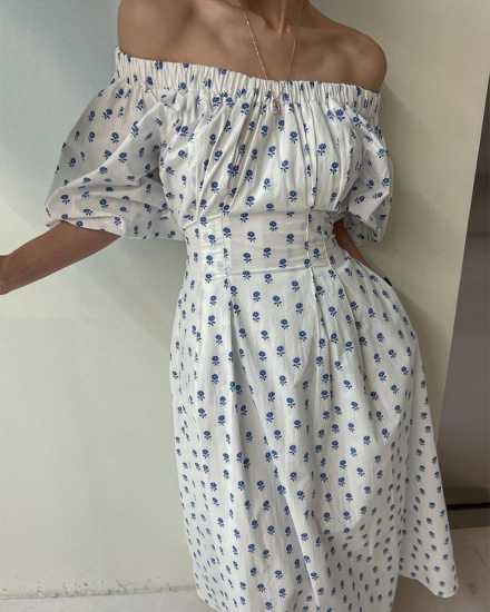 Bleu flower dress