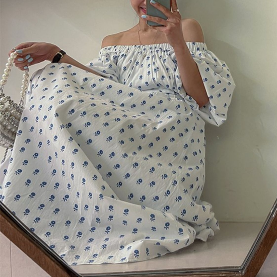 Bleu flower dress