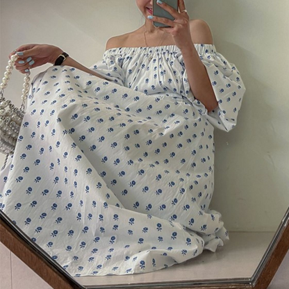 Bleu flower dress