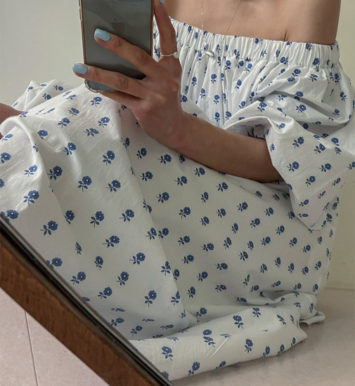 Bleu flower dress
