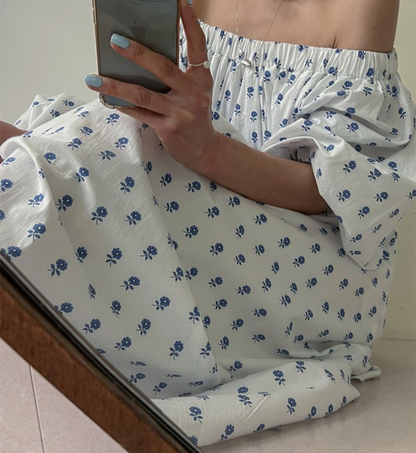 Bleu flower dress