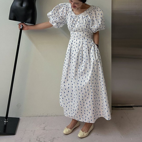 Bleu flower dress