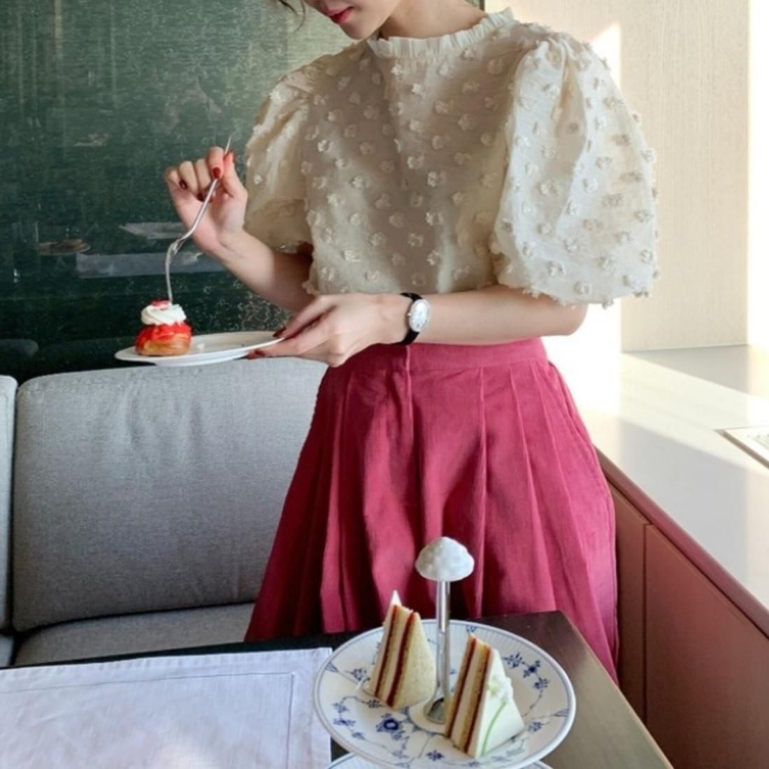 即納【30%OFF】Dot macy tops