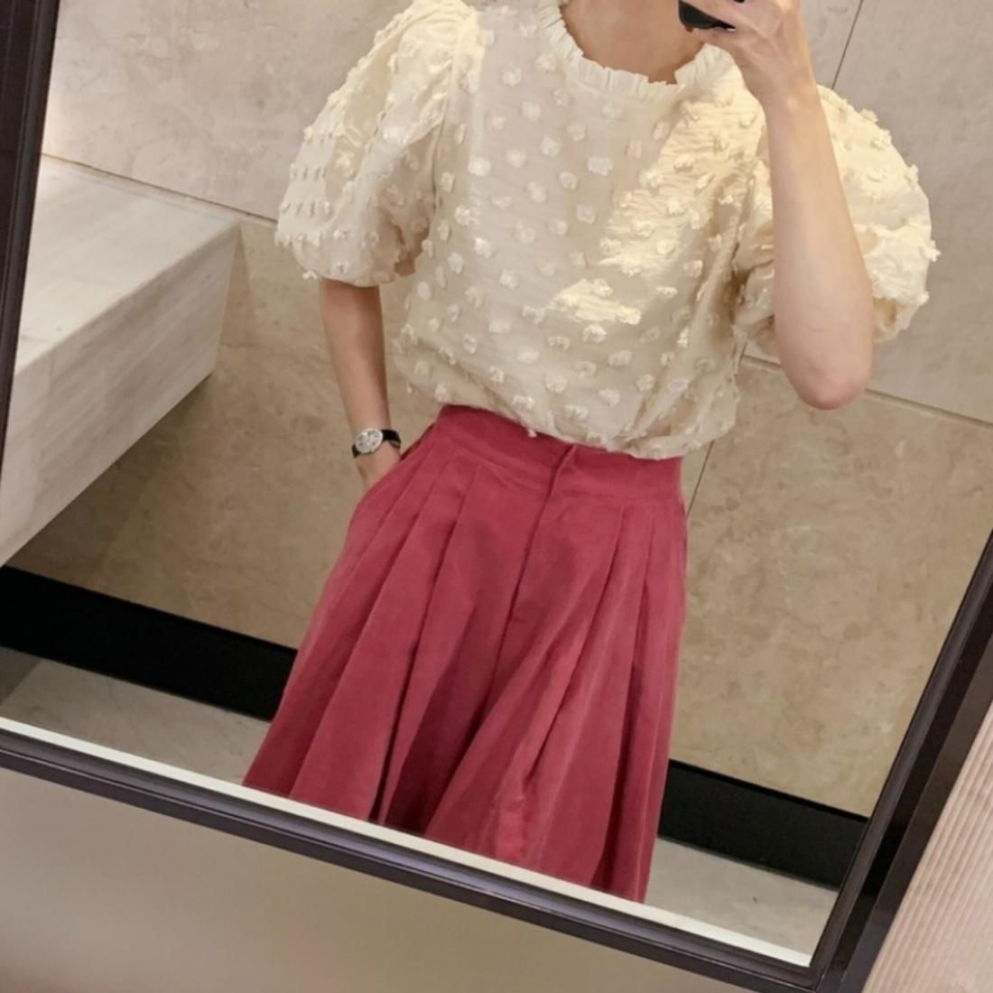 即納【30%OFF】Dot macy tops