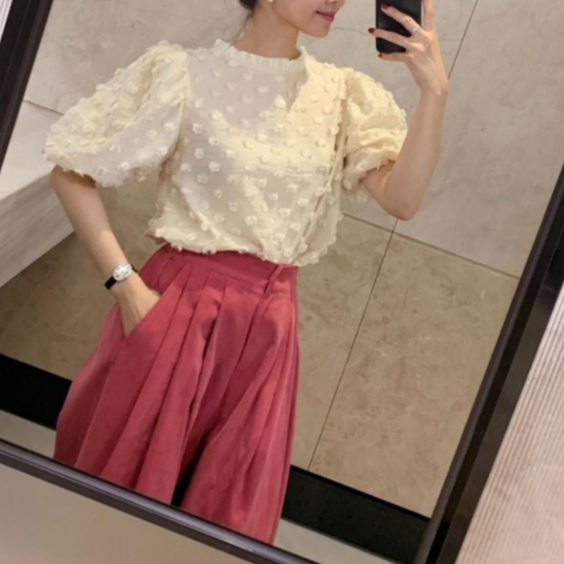 即納【30%OFF】Dot macy tops