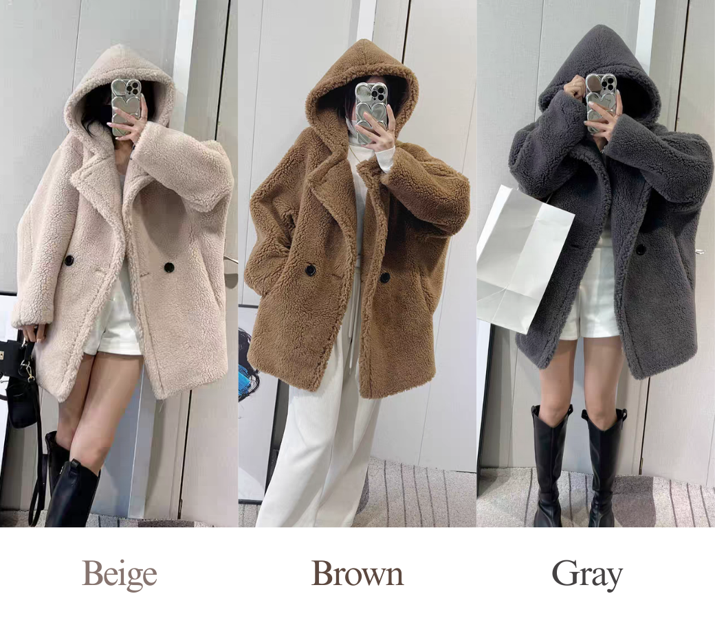 Boa short hoodie coat