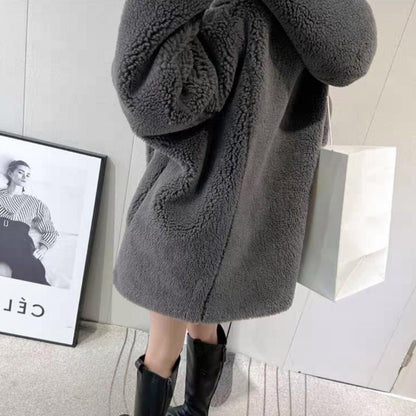 Boa short hoodie coat