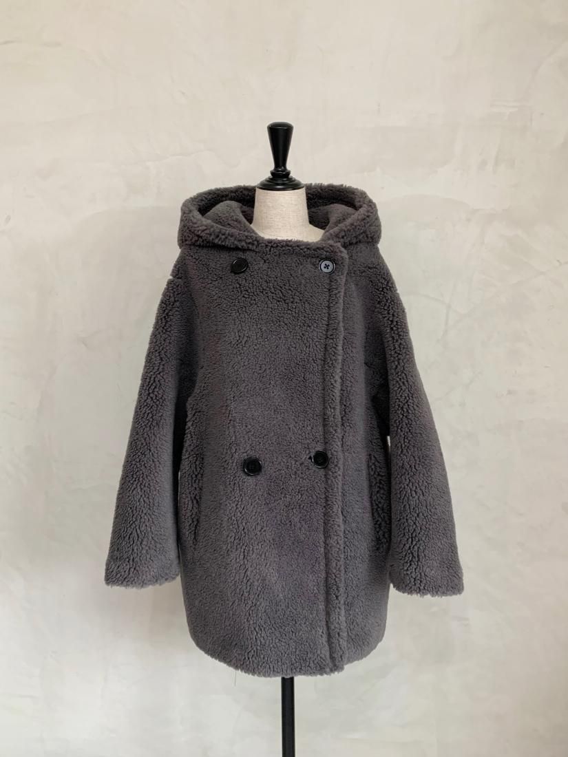 Boa short hoodie coat