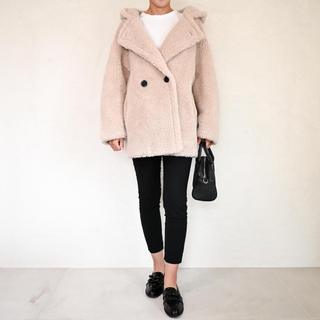 Boa short hoodie coat