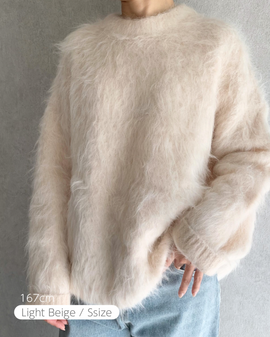 167cm / Light beige / Ssize着用