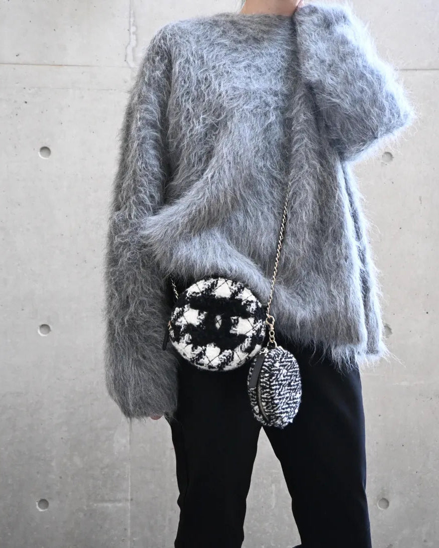 Alpaca shaggy knit