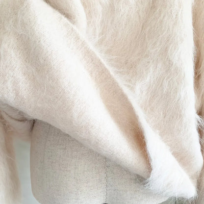Alpaca shaggy knit