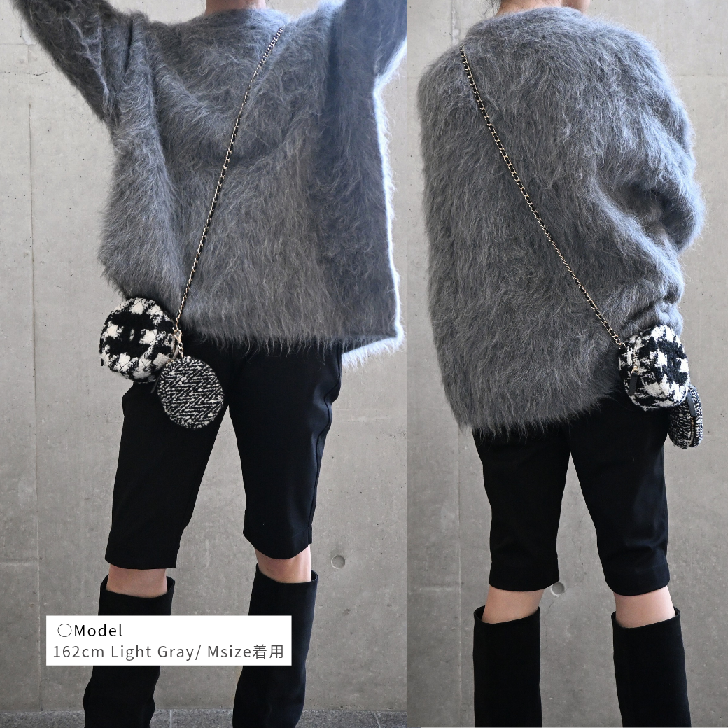 Alpaca shaggy knit