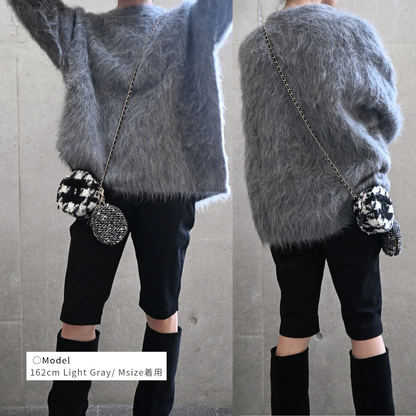 Alpaca shaggy knit