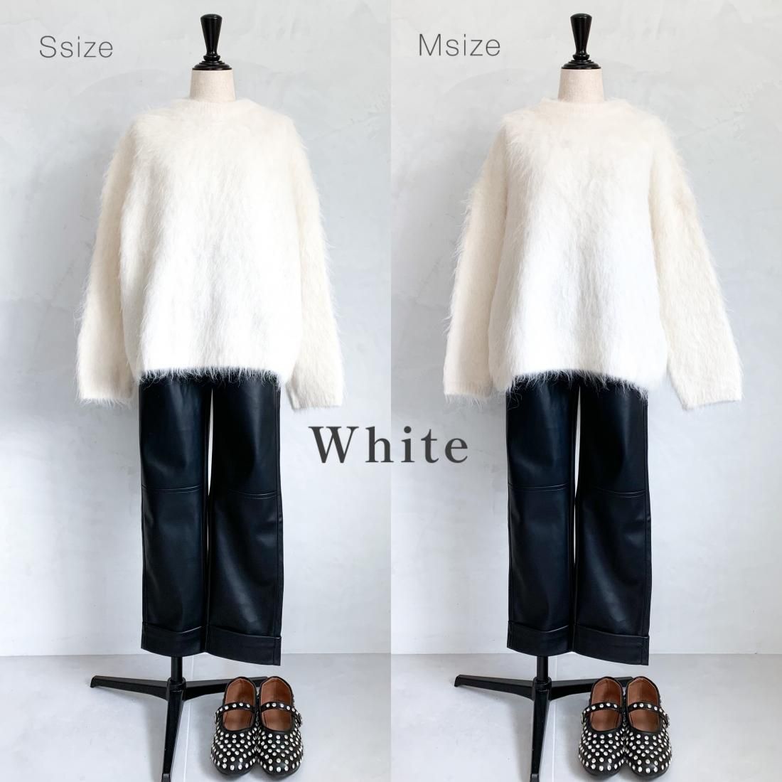 Alpaca shaggy knit