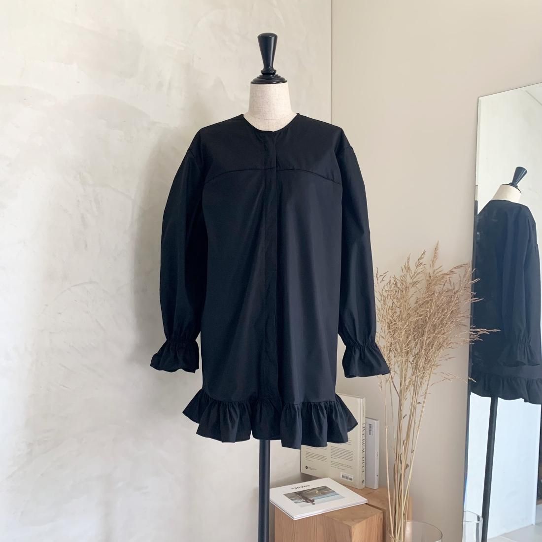Frill tunic shirts