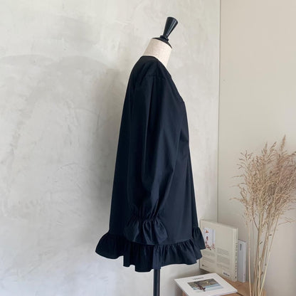 Frill tunic shirts