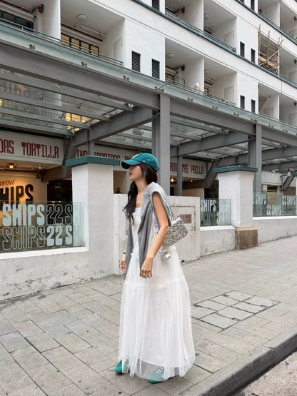 Tulle Salopette Dress